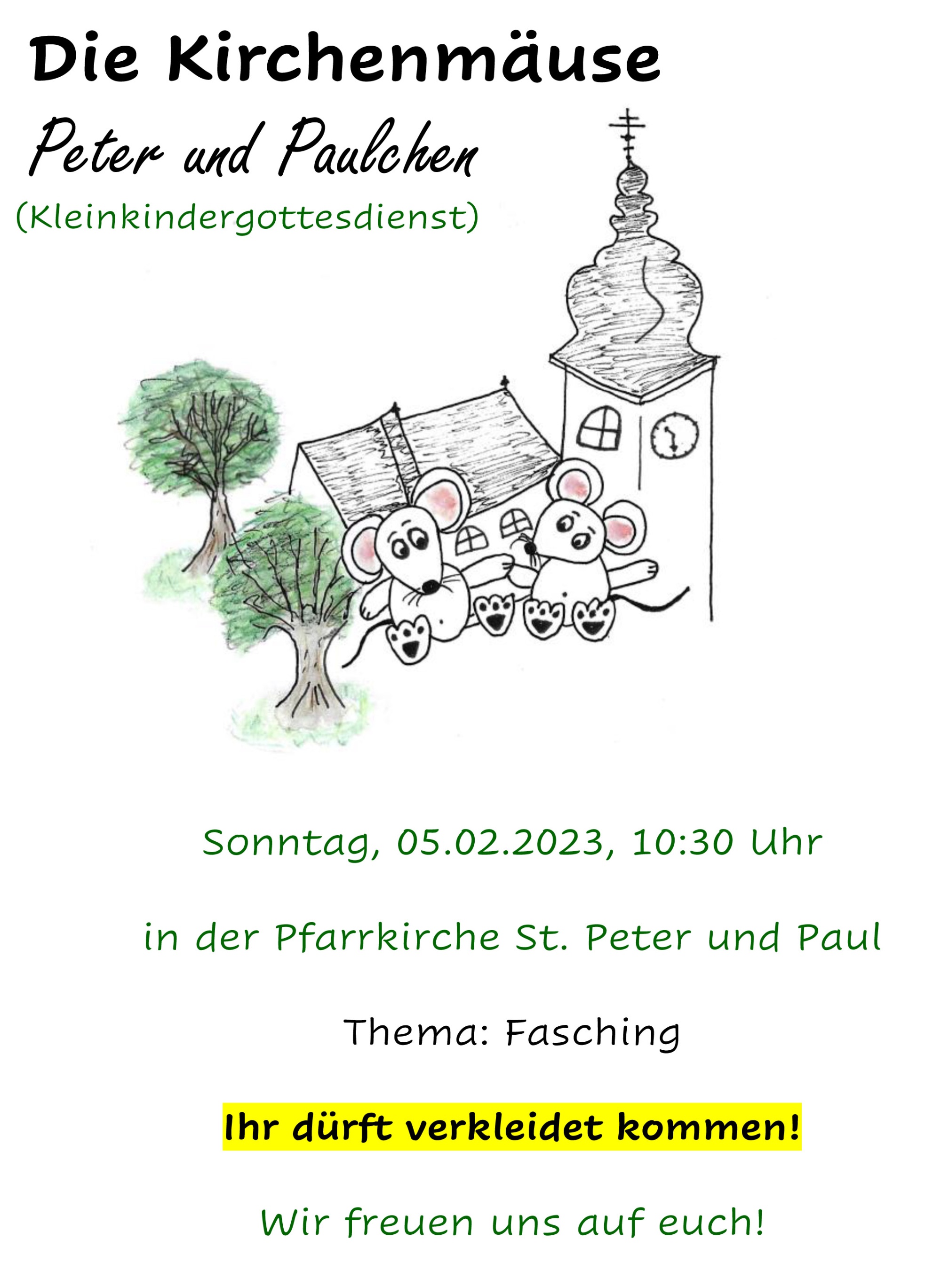 Kleinkindergottesdienst Februar