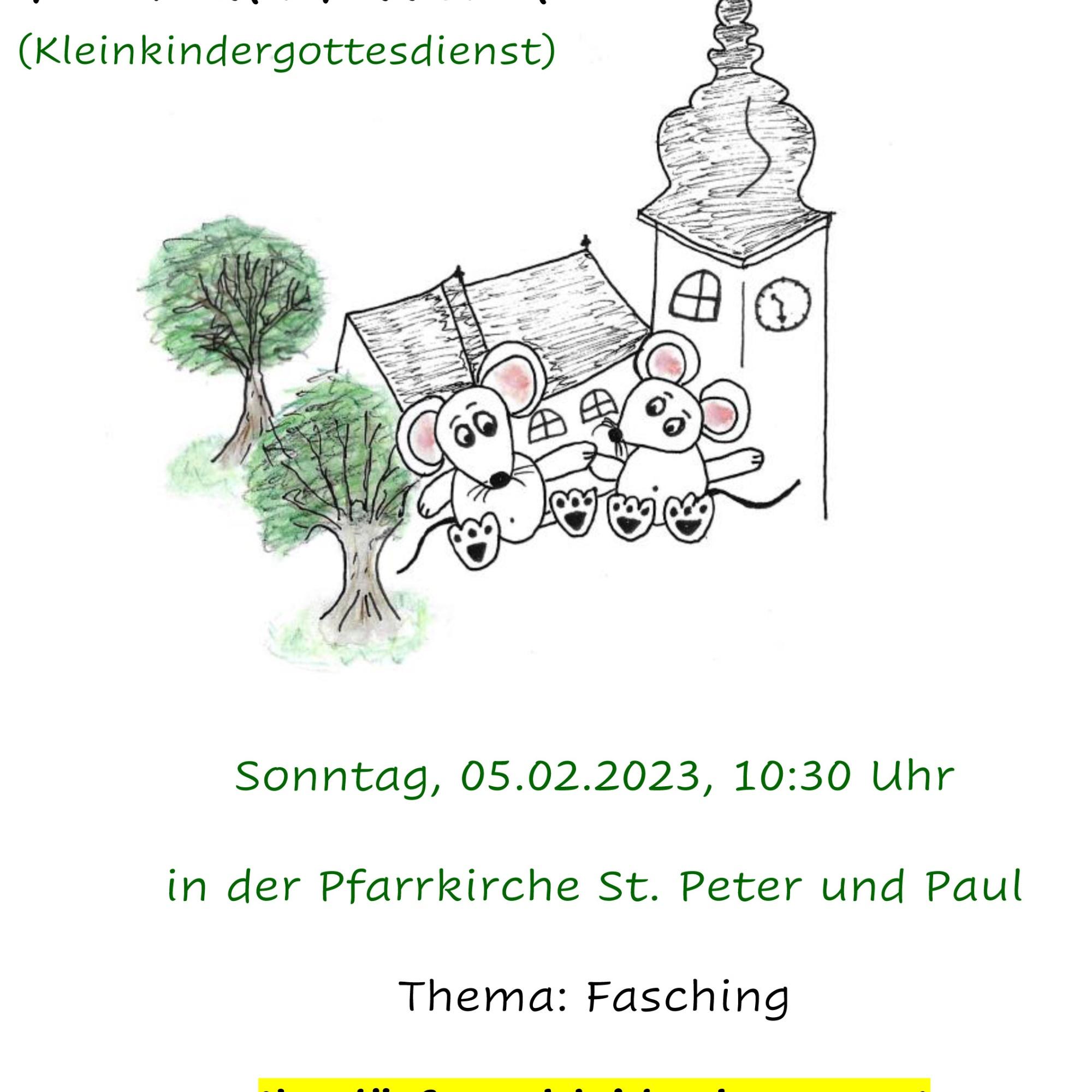 Kleinkindergottesdienst Februar