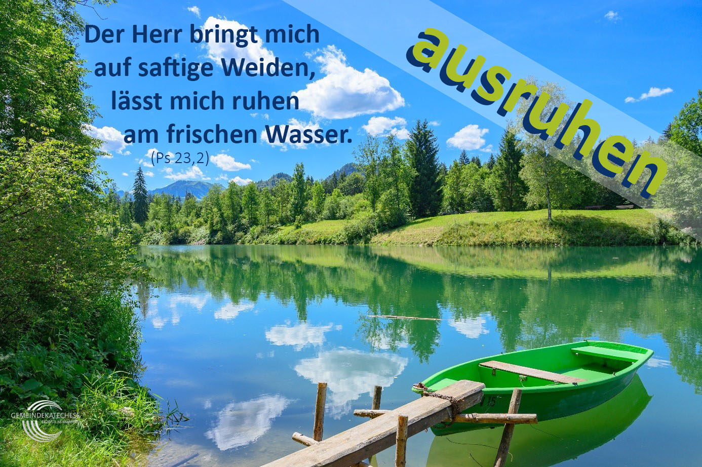 ausruhen - Mutmachbotschaft