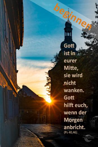 beginnen - Mutmachbotschaft